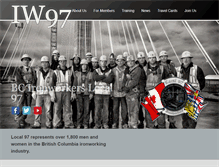 Tablet Screenshot of ironworkerslocal97.com